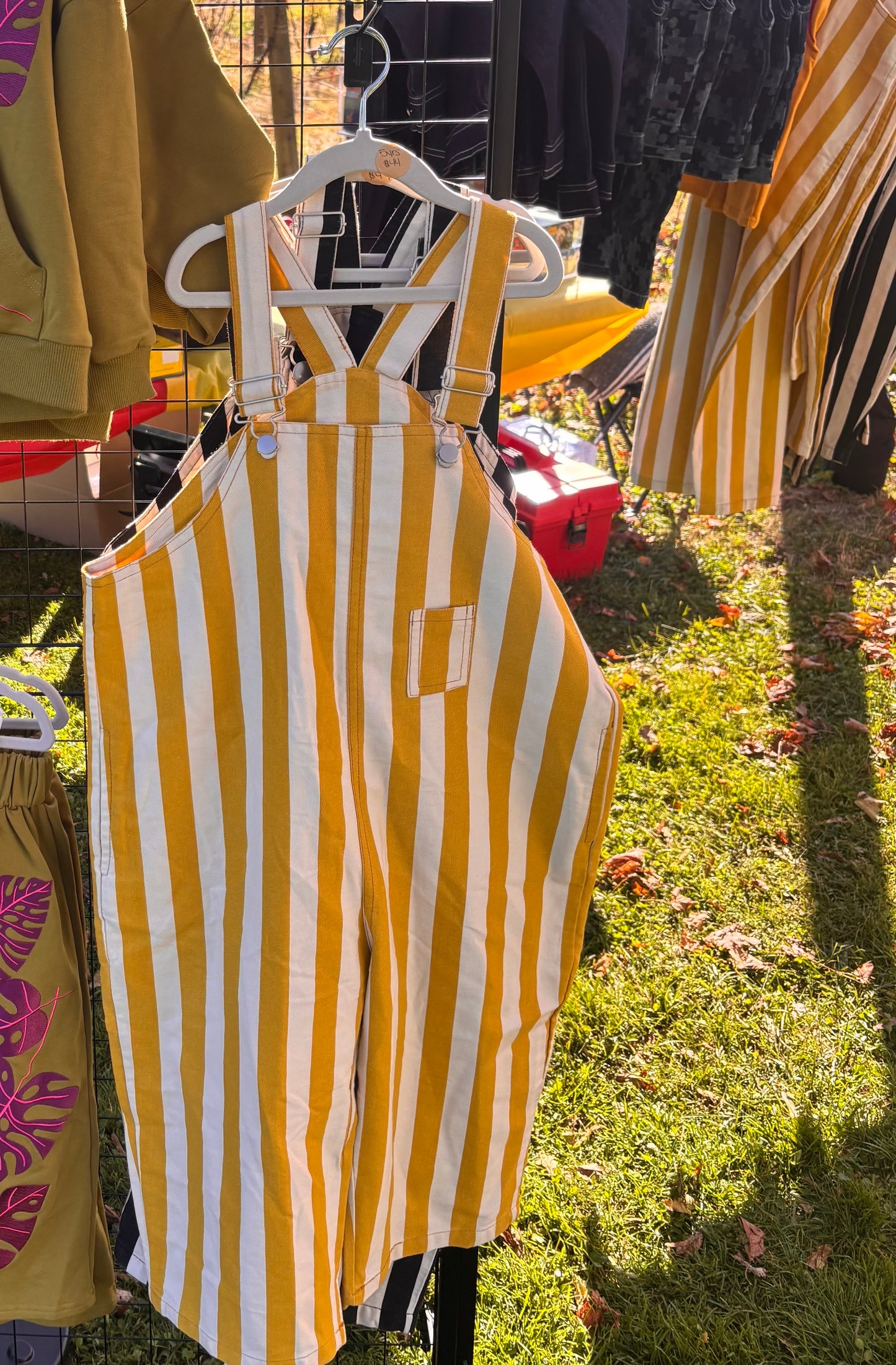 Vintage stripped Overalls